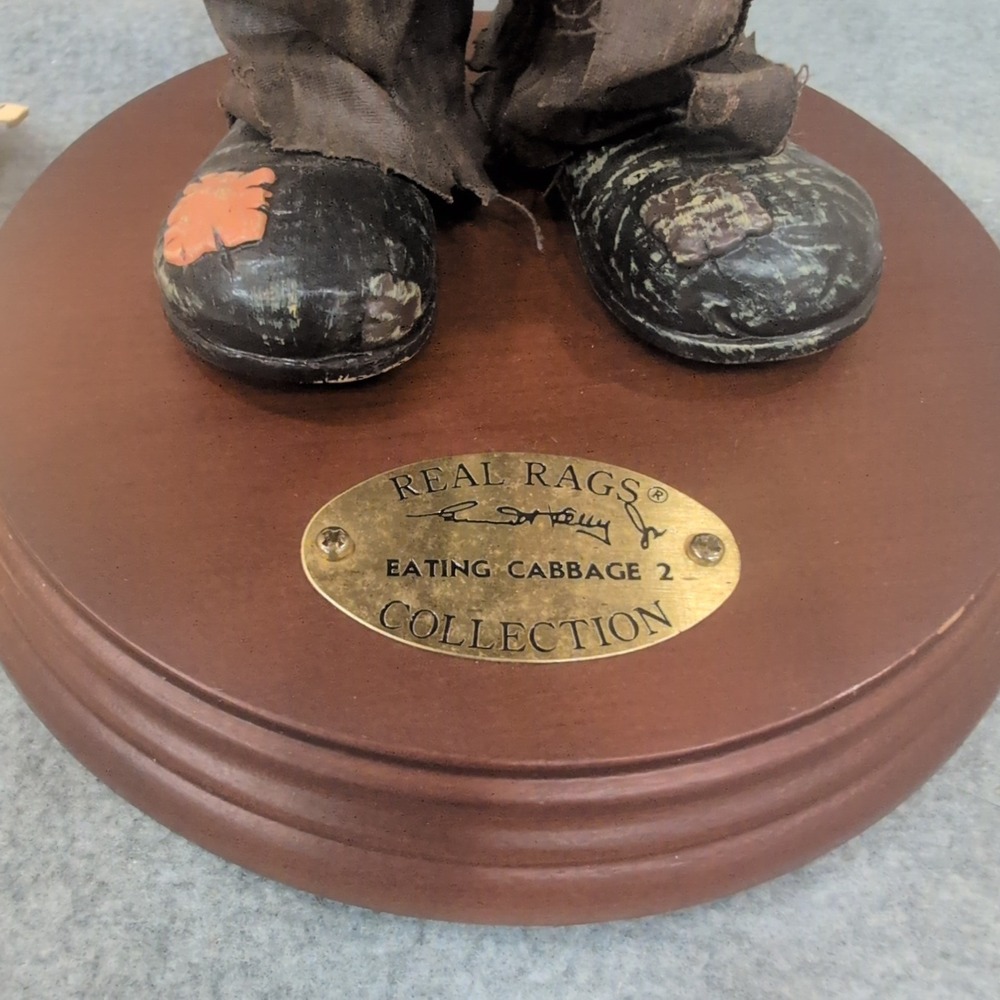 Emmett Kelly Jr. Real Rags Eating Cabbage 2 Clown Collectible Figure Limited Ed‎ - Picture 3 of 11